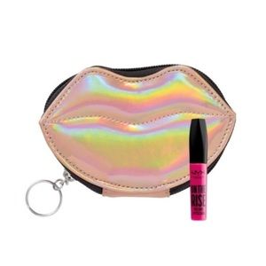 NWOT NYX Cosmetics Holographic Lip Makeup Bag